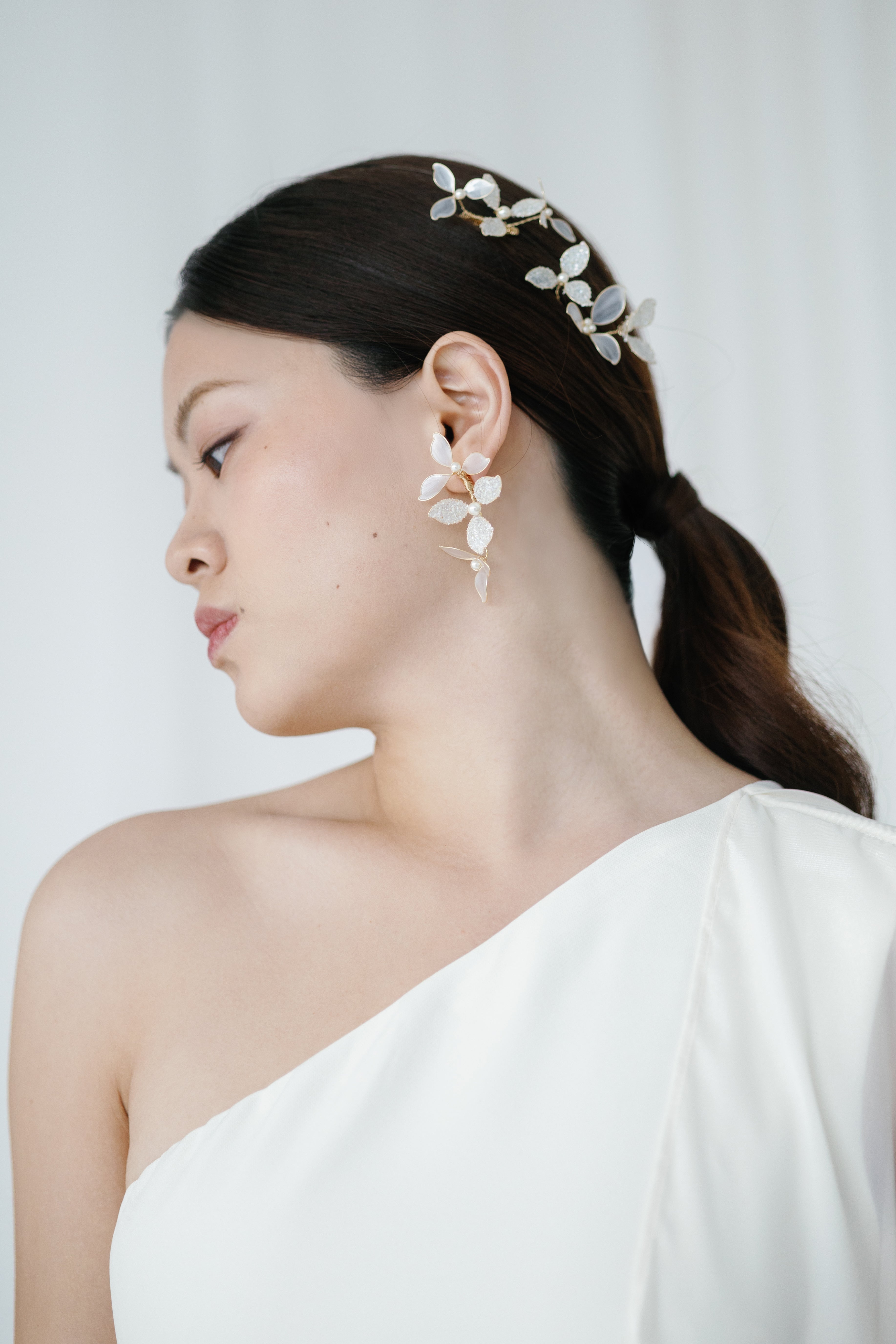 Frosted Petal Earrings