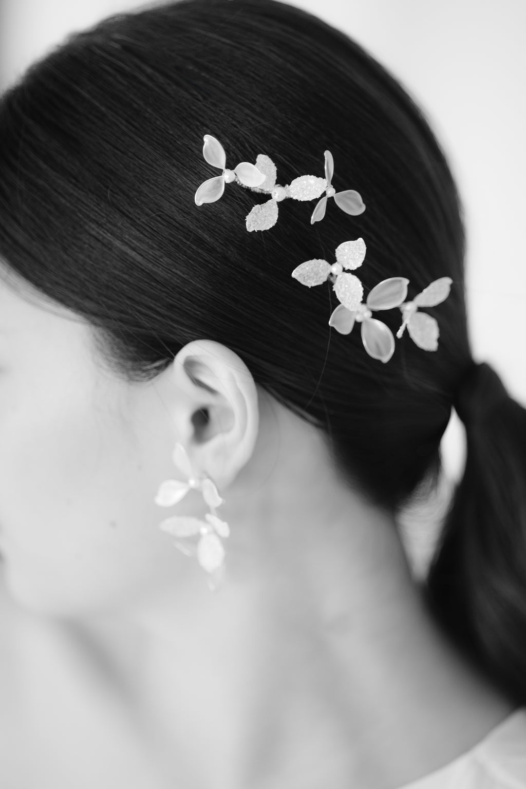 Frosted Petal Earrings