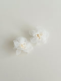 Chiffon Flower Studs