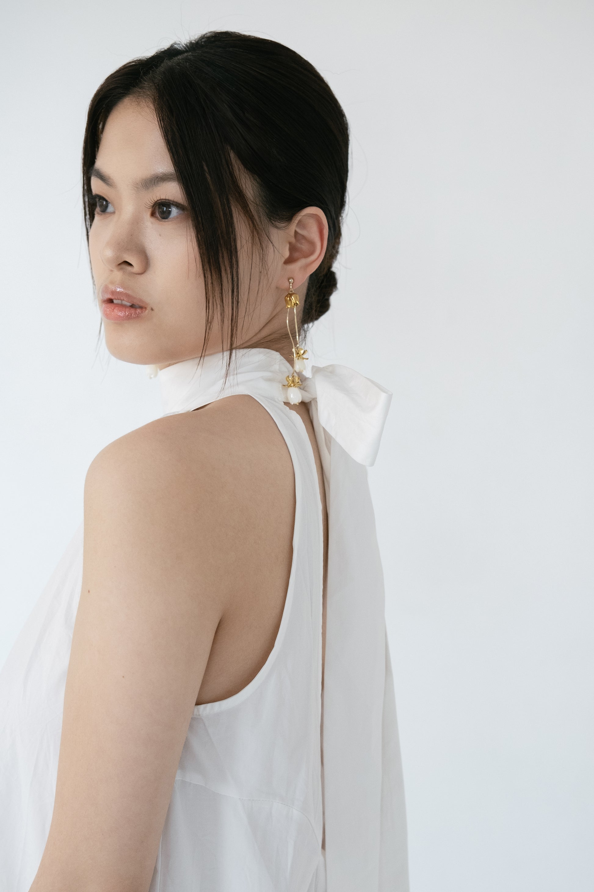 Snow Drop Ear Clips