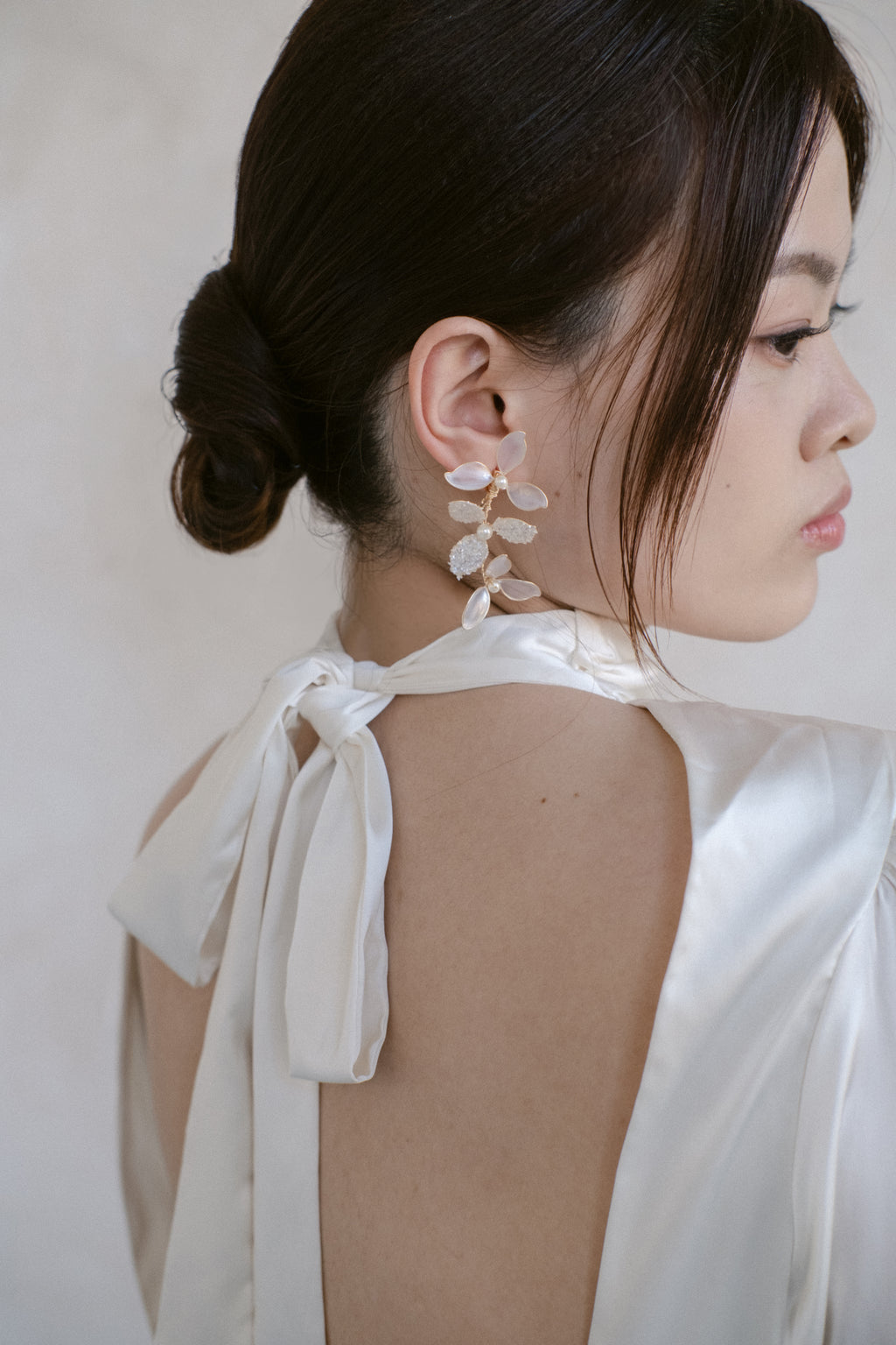 Frosted Petal Earrings