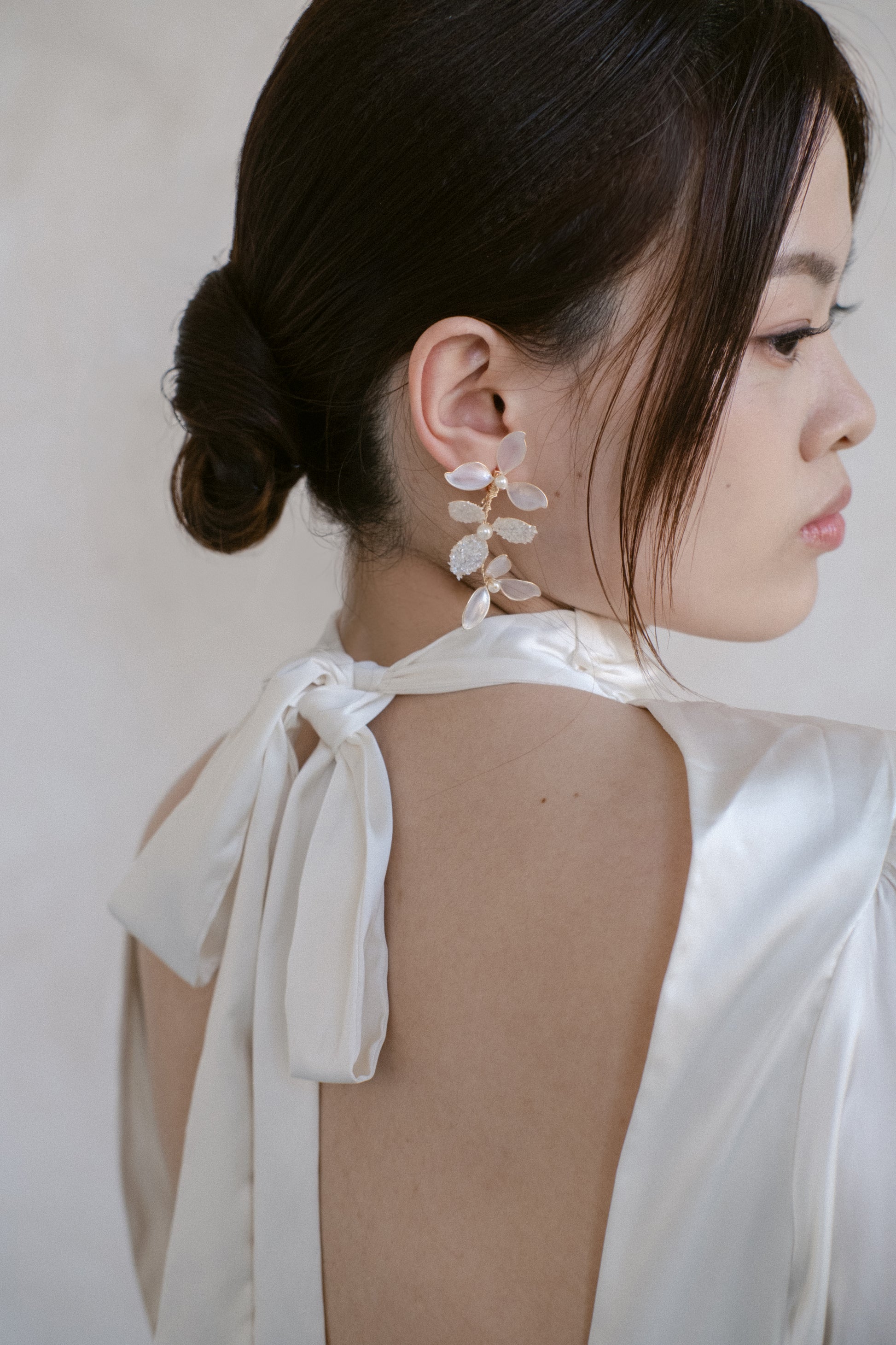 Frosted Petal Earrings