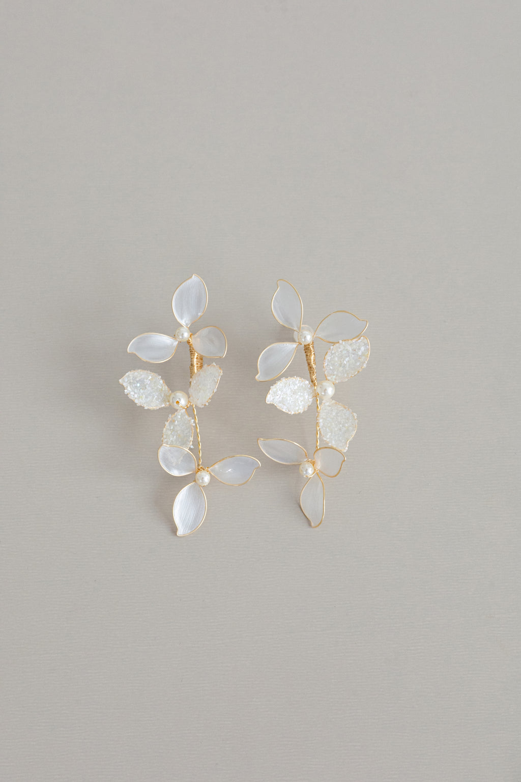 Frosted Petal Earrings